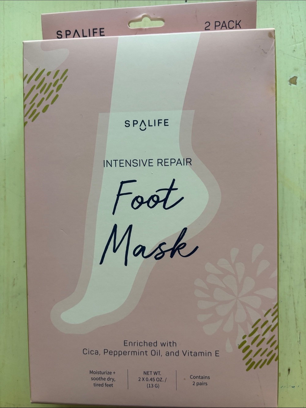 Alife Foot Mask – Light Pink Intensive Repair (2 Pack)